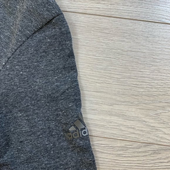 Adidas Grey Open Back Short Sleeve T-Shirt - Picture 8 of 13